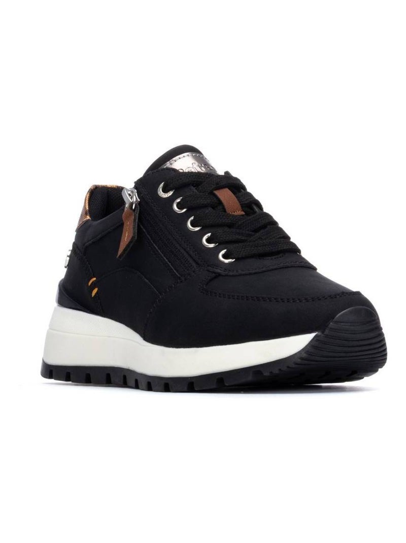 Baskets décontractées à lacets Noir - Kiabi