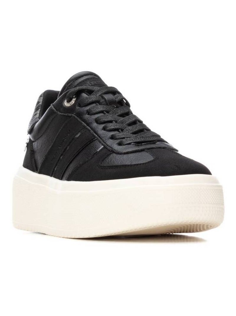 Baskets décontractées à lacets Noir - Kiabi
