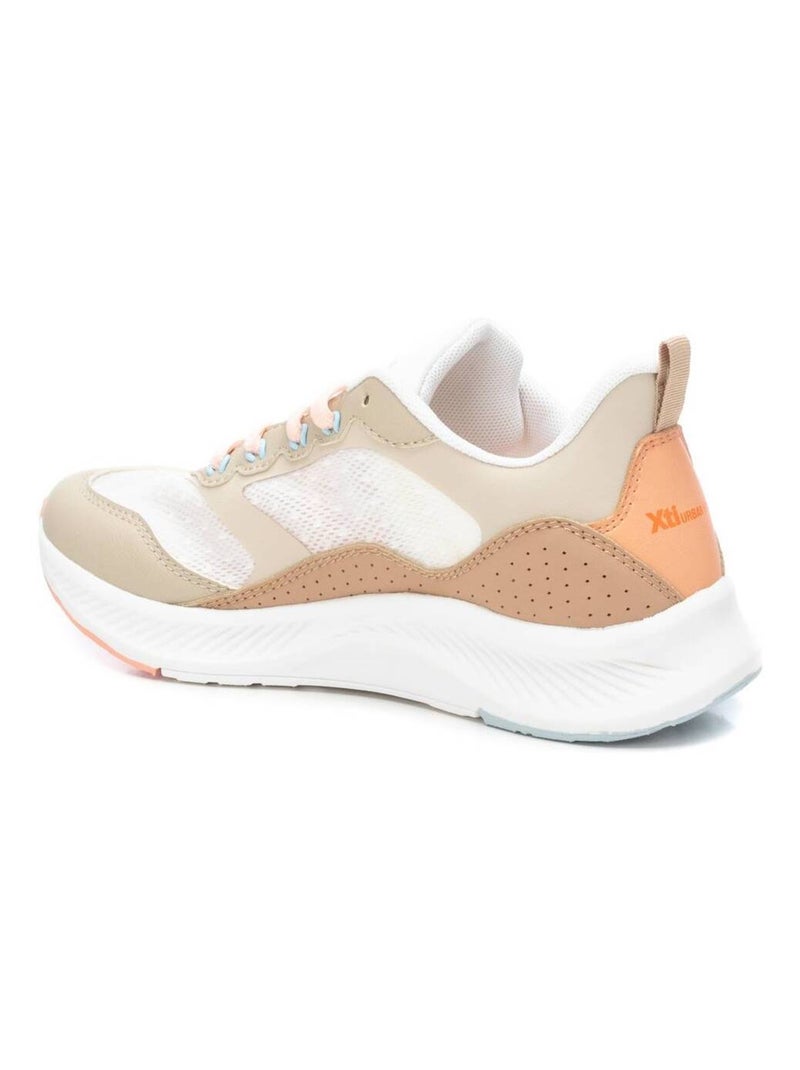 Baskets décontractées à lacets Xti Beige - Kiabi