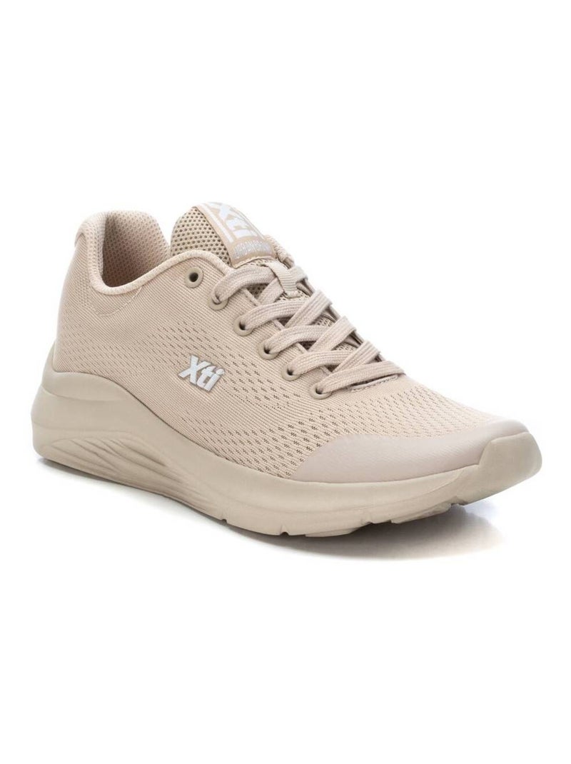 Baskets décontractées à lacets Xti Beige - Kiabi
