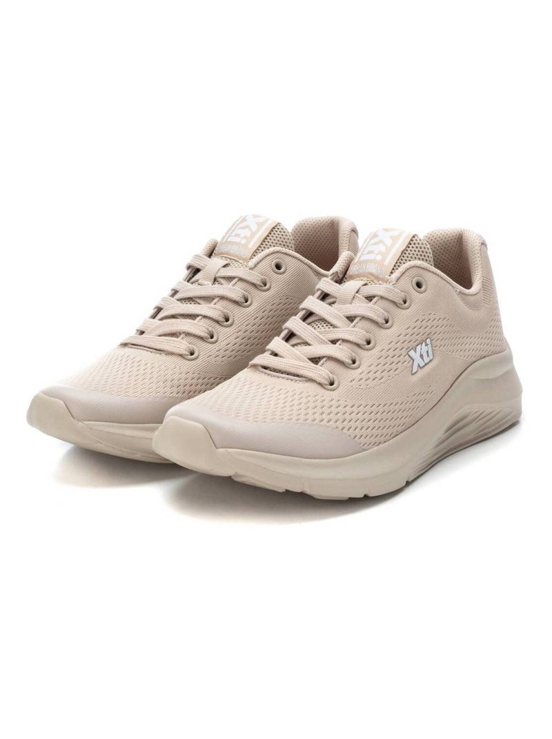Baskets décontractées à lacets Xti Beige - Kiabi