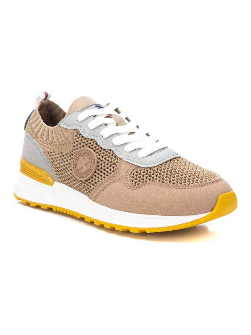 Baskets décontractées à lacets Xti Beige - Kiabi