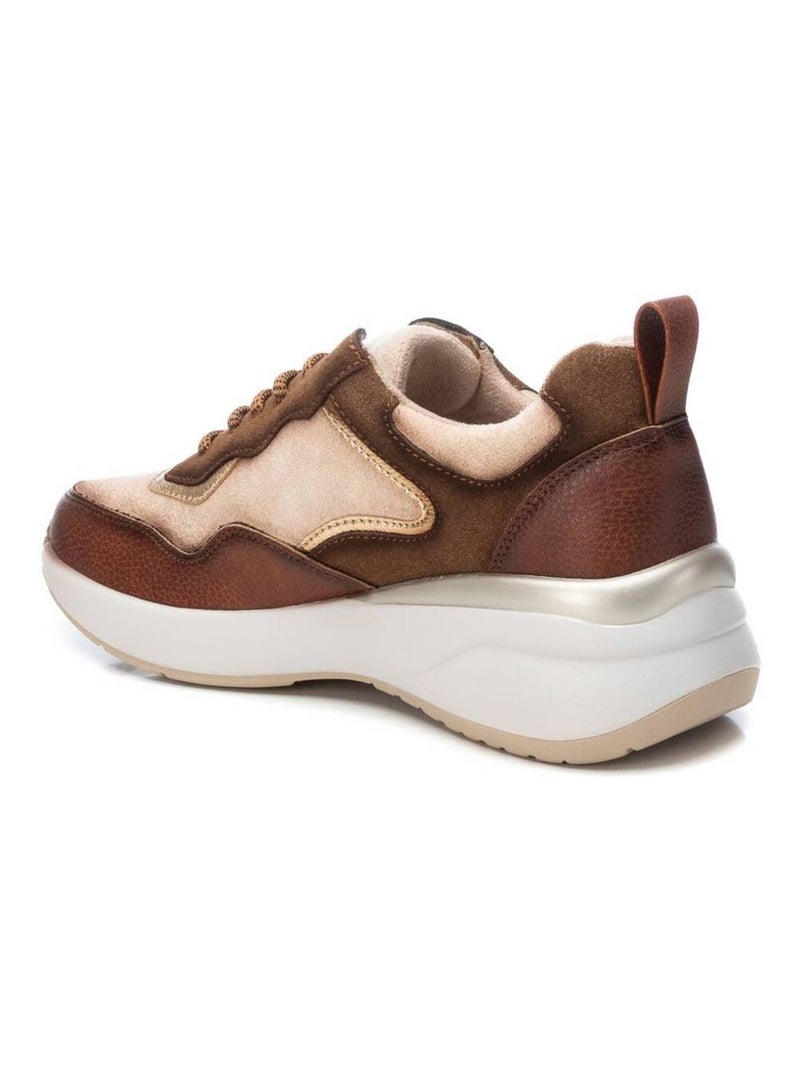 Baskets décontractées à lacets Xti Camel - Kiabi