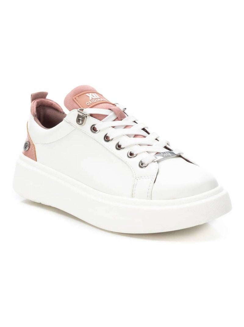 Baskets décontractées à lacets Xti Crème - Kiabi