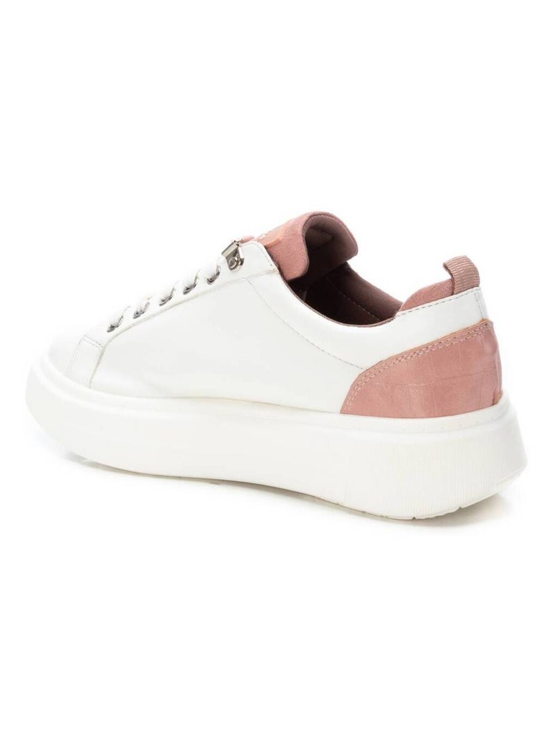 Baskets décontractées à lacets Xti Crème - Kiabi