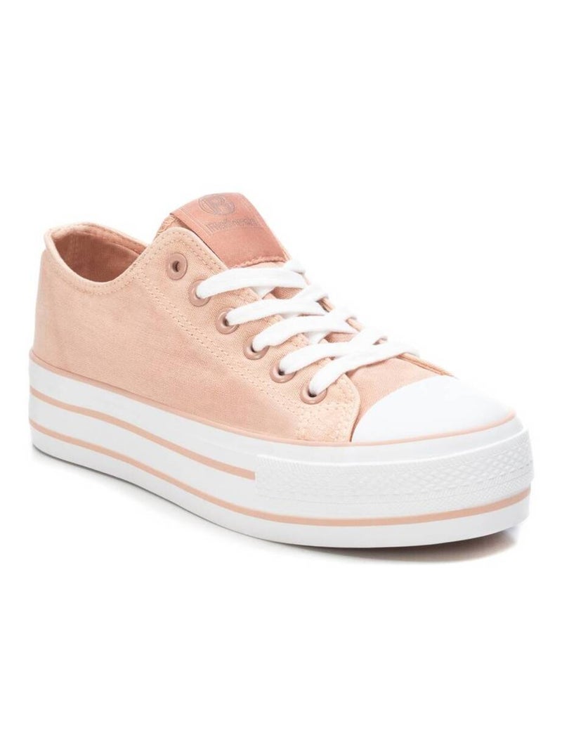 Baskets décontractées à lacets Xti Crème - Kiabi