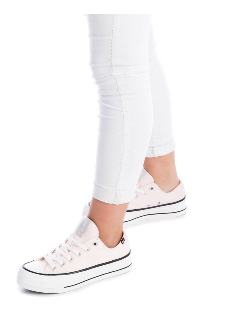 Baskets décontractées à lacets Xti Crème - Kiabi