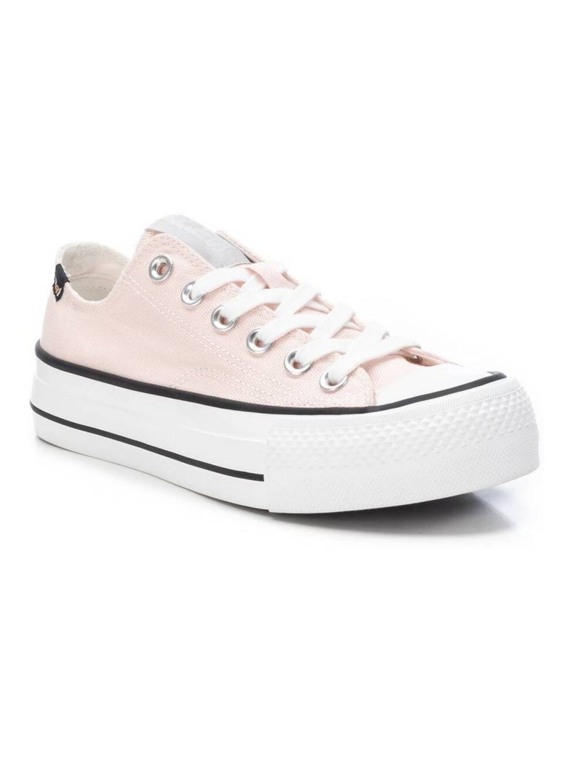 Baskets décontractées à lacets Xti Crème - Kiabi