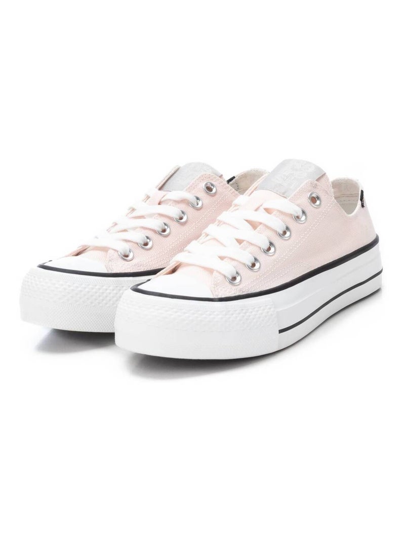 Baskets décontractées à lacets Xti Crème - Kiabi