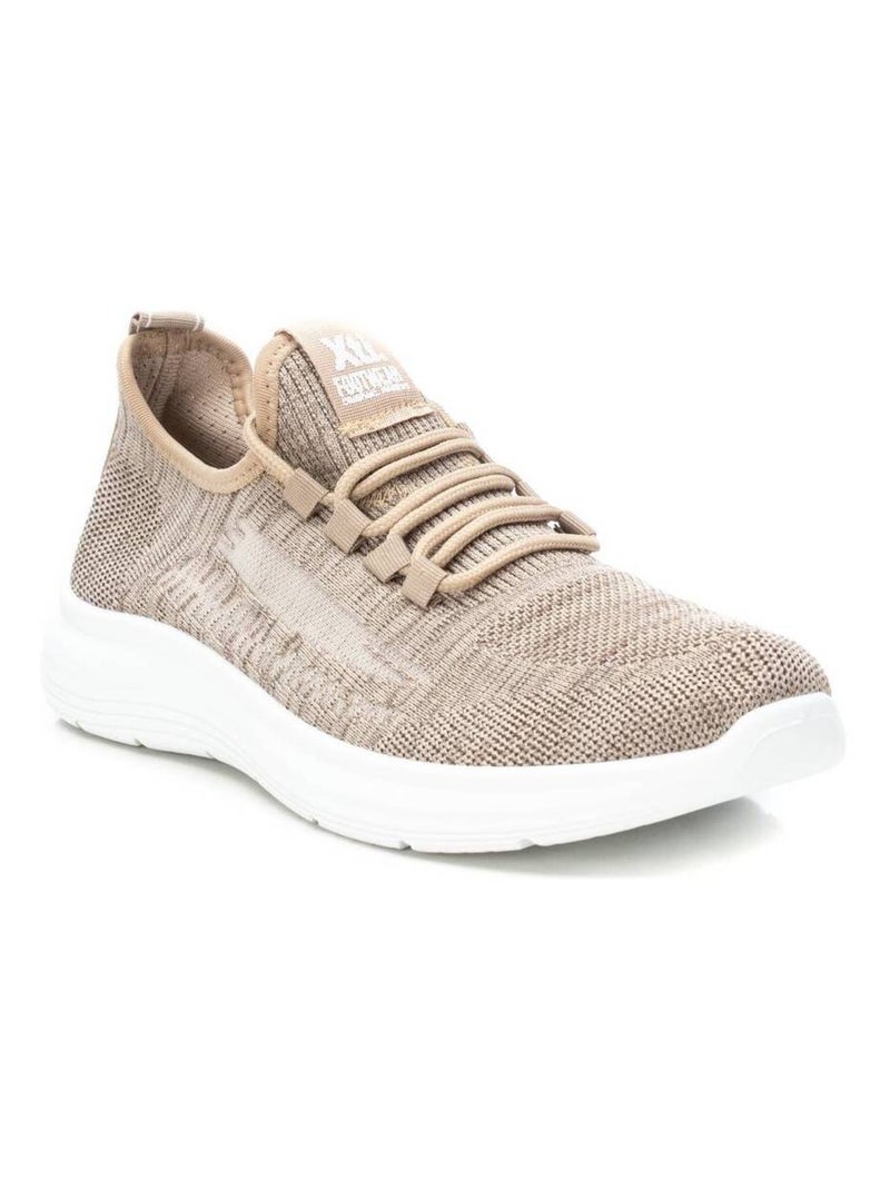 Baskets décontractées à lacets Xti Taupe - Kiabi