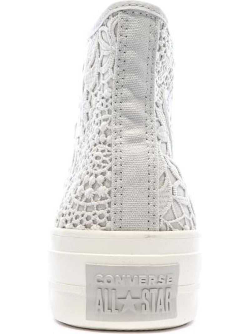 Baskets Dentelle Femme Converse Gris Argenté - Kiabi