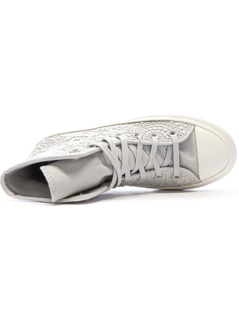 Baskets Dentelle Femme Converse Gris Argenté - Kiabi