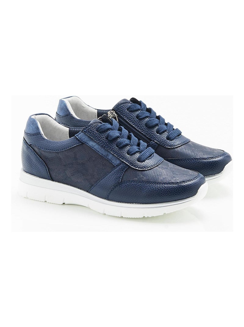 Baskets dessus irisé et texturé Amortyl - Damart Bleu marine - Kiabi