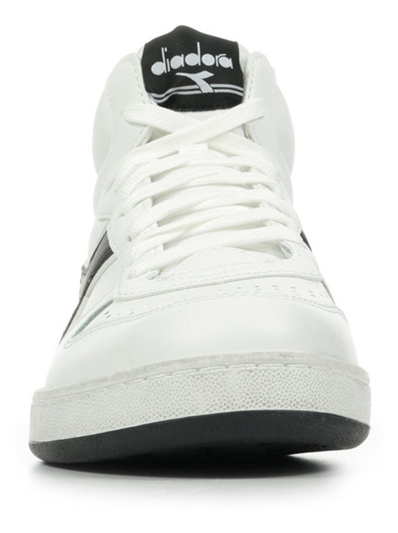 Baskets Diadora Magic Basket Demi Icona Blanc Noir - Kiabi
