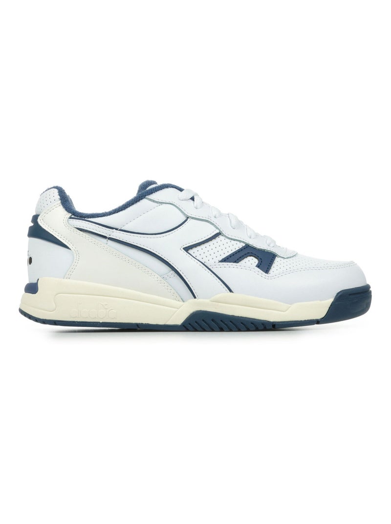 Baskets Diadora Winner Blanc Bleu marine - Kiabi