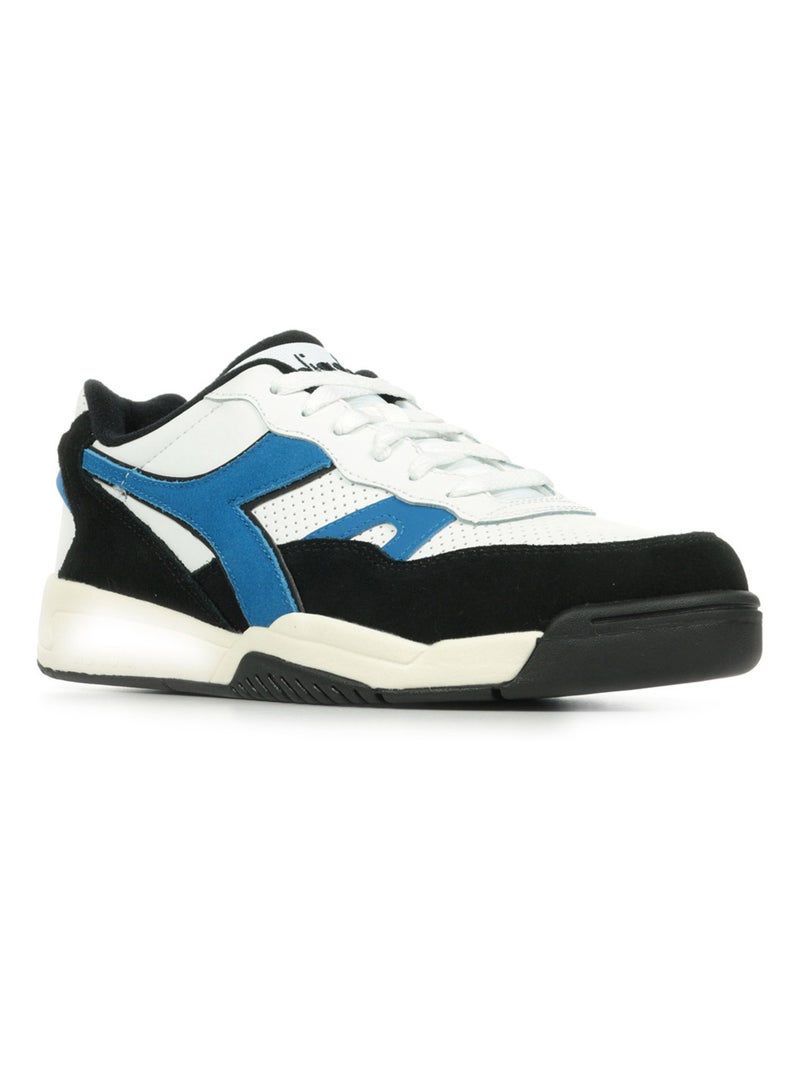 Baskets Diadora Winner Sl Blanc Bleu Noir - Kiabi