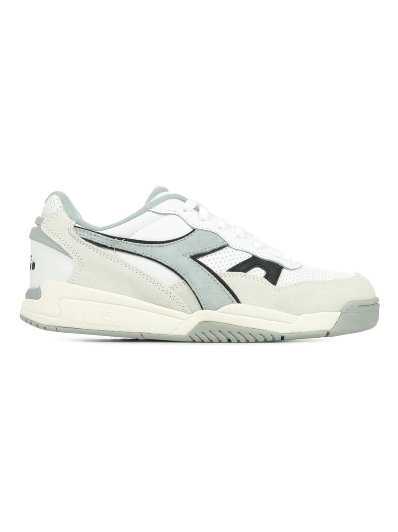 Baskets Diadora Winner SL Blanc Gris Noir - Kiabi