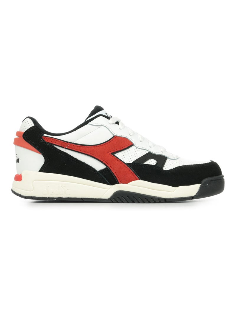 Baskets Diadora Winner Sl Blanc Rouge Noir - Kiabi