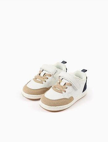 Baskets en bi-matière avec fermeture à scratch