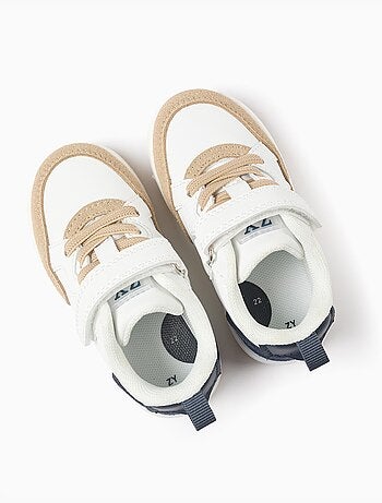 Baskets en bi-matière avec fermeture à scratch