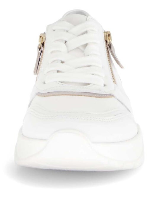 Baskets  en combinaison cuirs - Kiabi