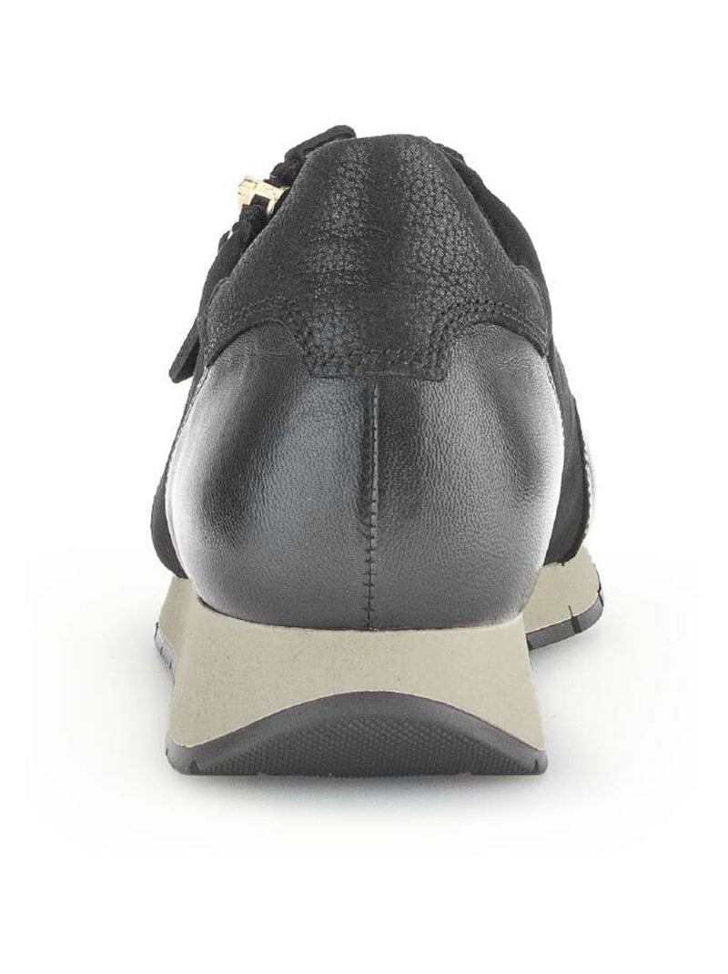 Baskets  en combinaison cuirs Gabor Noir Noir - Kiabi