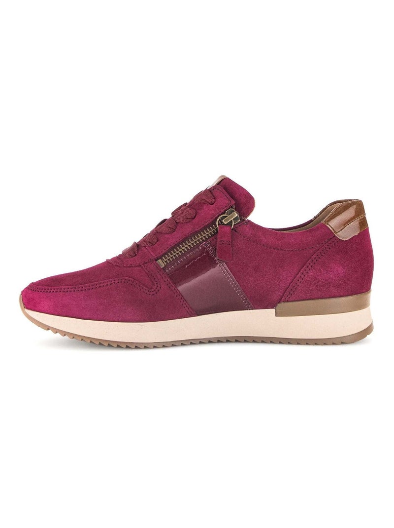 Baskets  en combinaison cuirs Gabor Rose - Kiabi