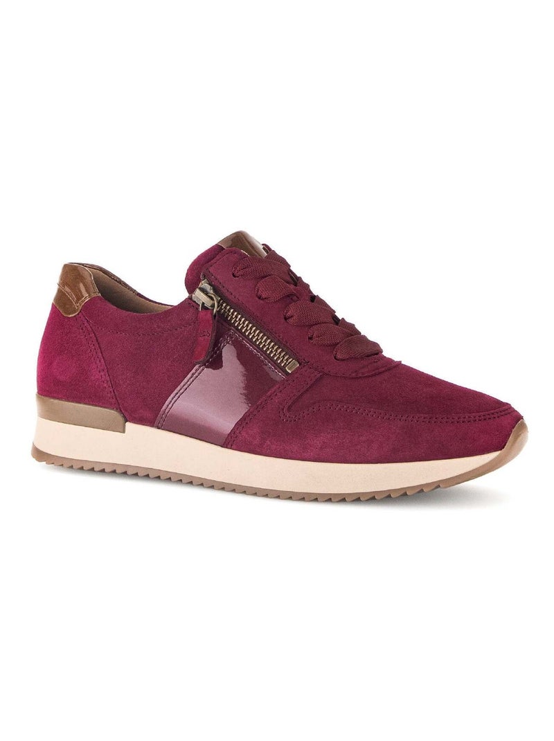 Baskets  en combinaison cuirs Gabor Rose - Kiabi