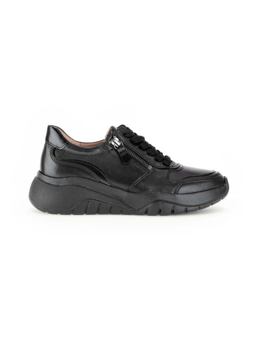 Baskets  en combinaison cuirs - Kiabi