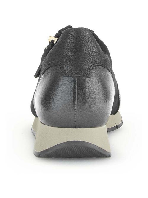 Baskets  en combinaison cuirs - Kiabi