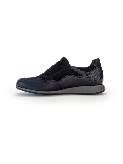 Baskets  en combinaison cuirs - Kiabi