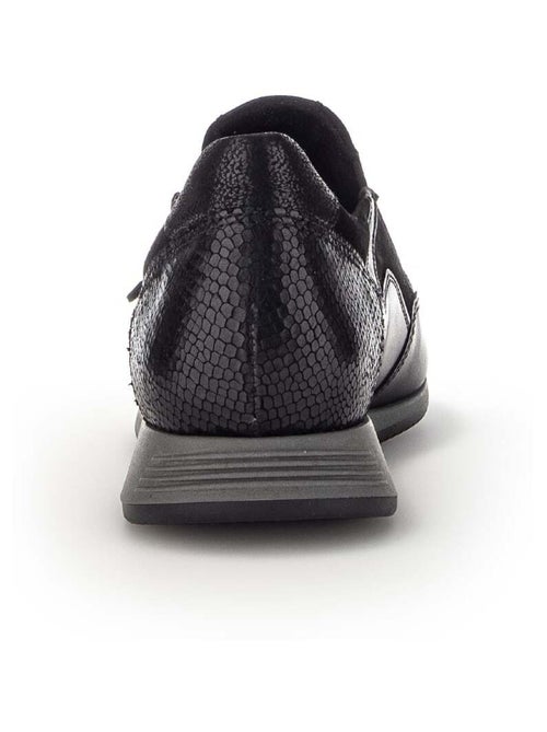 Baskets  en combinaison cuirs - Kiabi