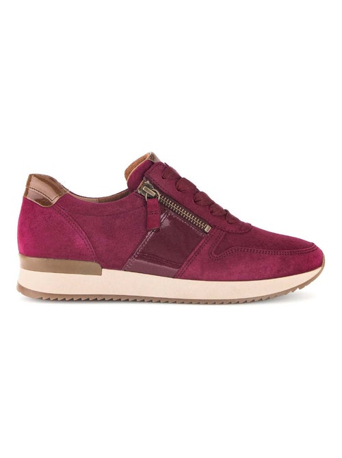 Baskets  en combinaison cuirs - Kiabi