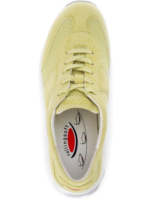 Baskets  en combinaison Nubuck et textile - Kiabi