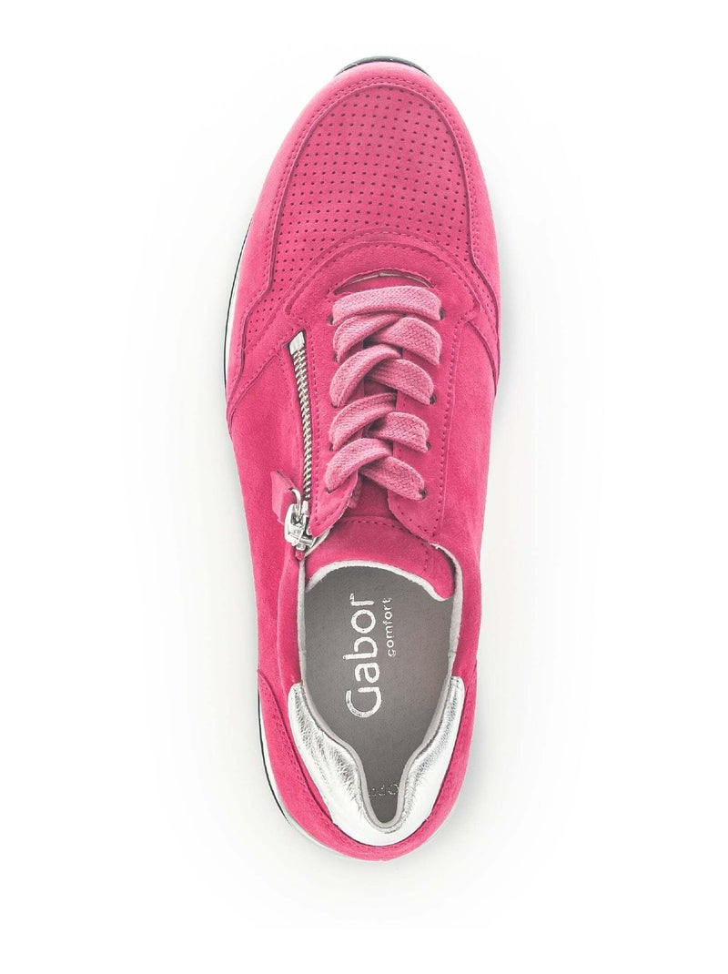 Baskets  en combinaison velours Gabor Rose - Kiabi