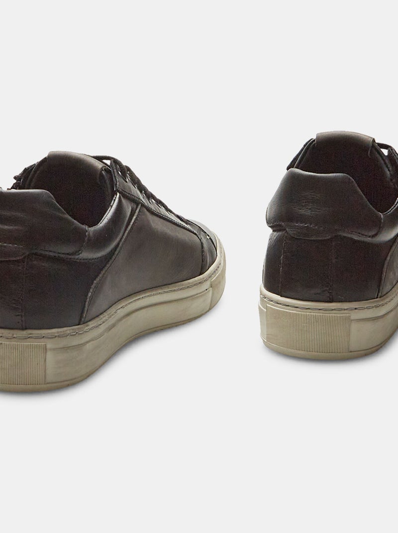 Baskets en cuir BATA Gris - Kiabi