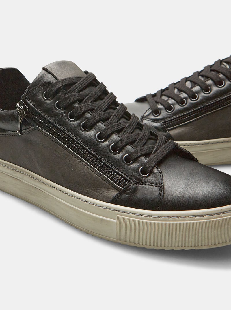 Baskets en cuir BATA Gris - Kiabi