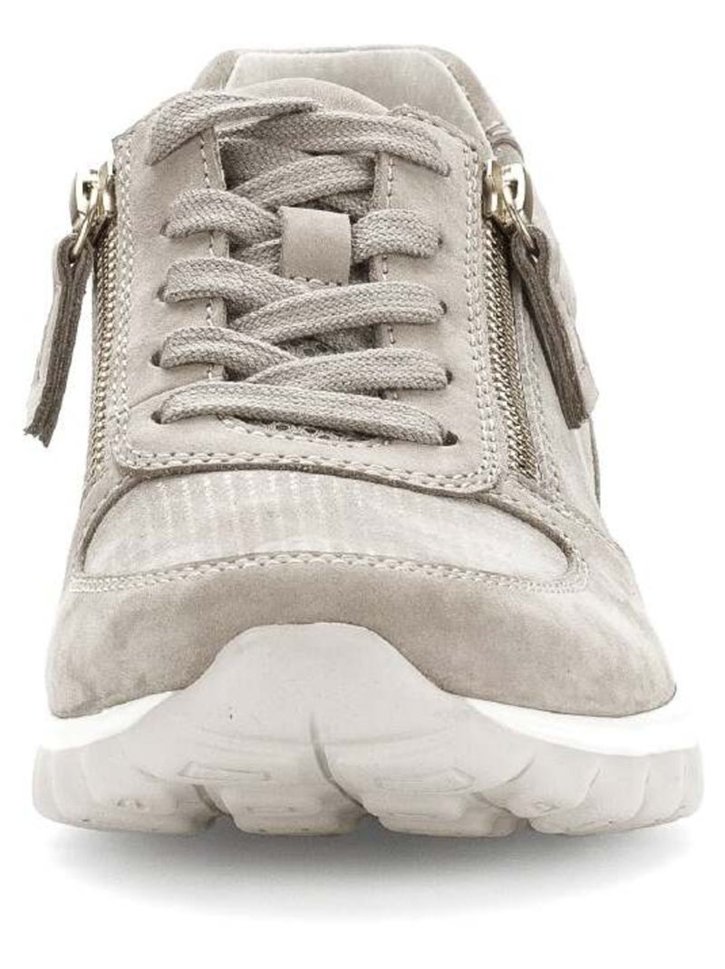 Baskets  en cuir Beige - Kiabi