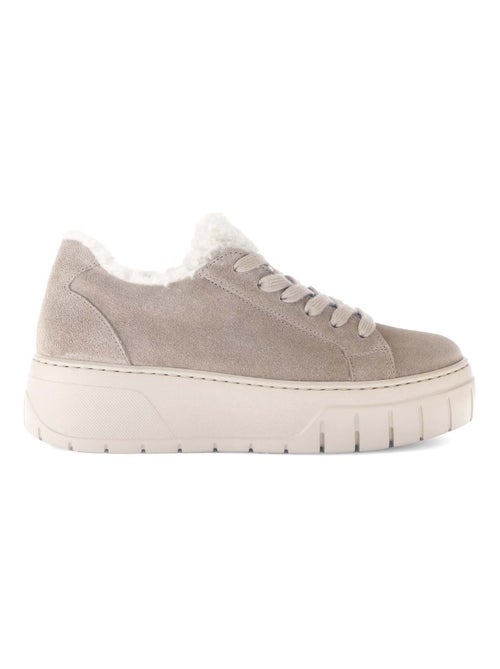 Baskets  en cuir - Kiabi