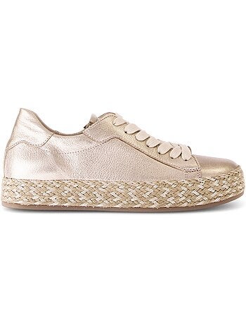 Baskets en cuir