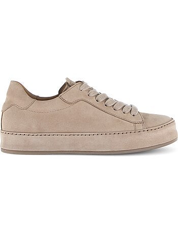 Baskets en cuir