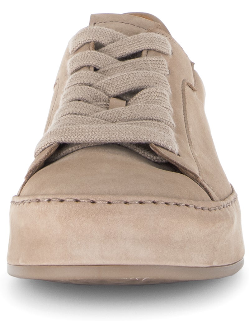 Baskets  en cuir Beige - Kiabi