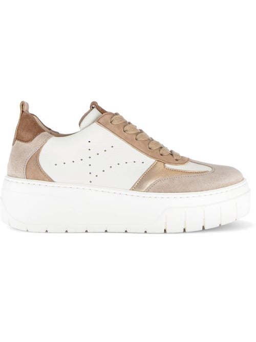 Baskets  en cuir - Kiabi