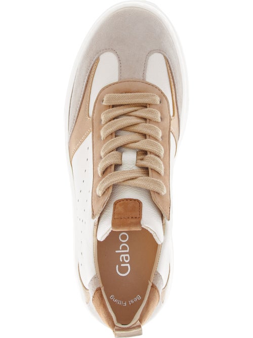Baskets  en cuir - Kiabi