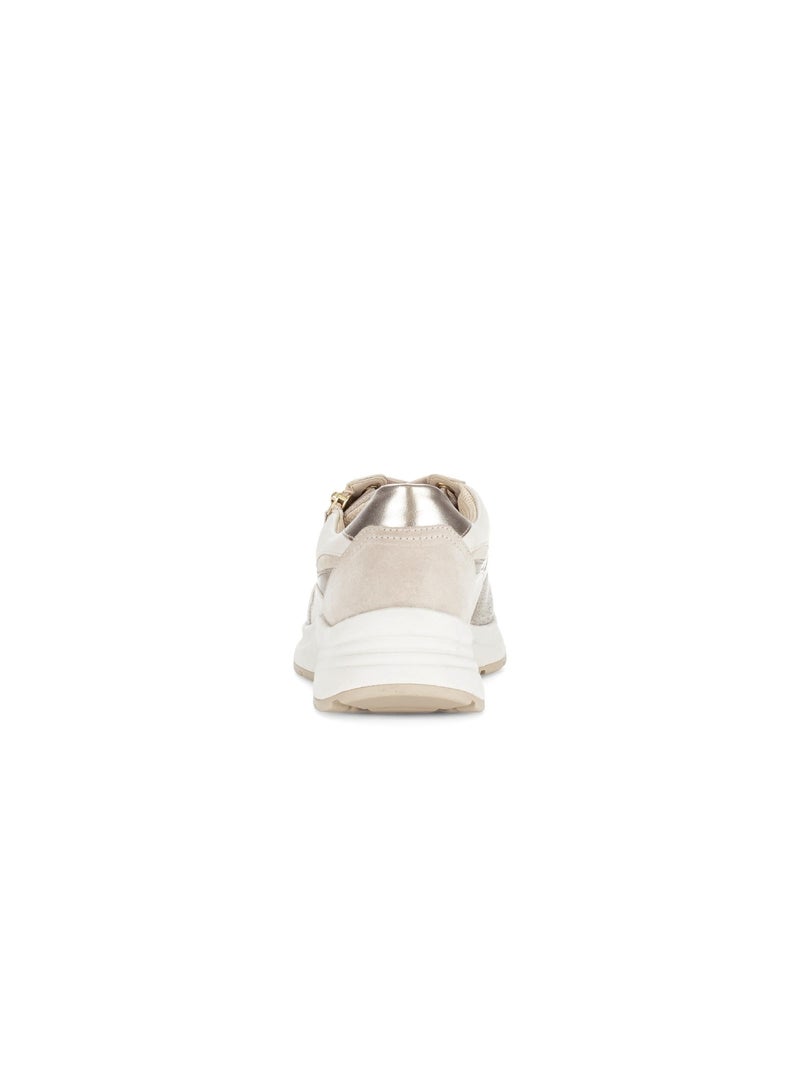 Baskets  en cuir Beige - Kiabi