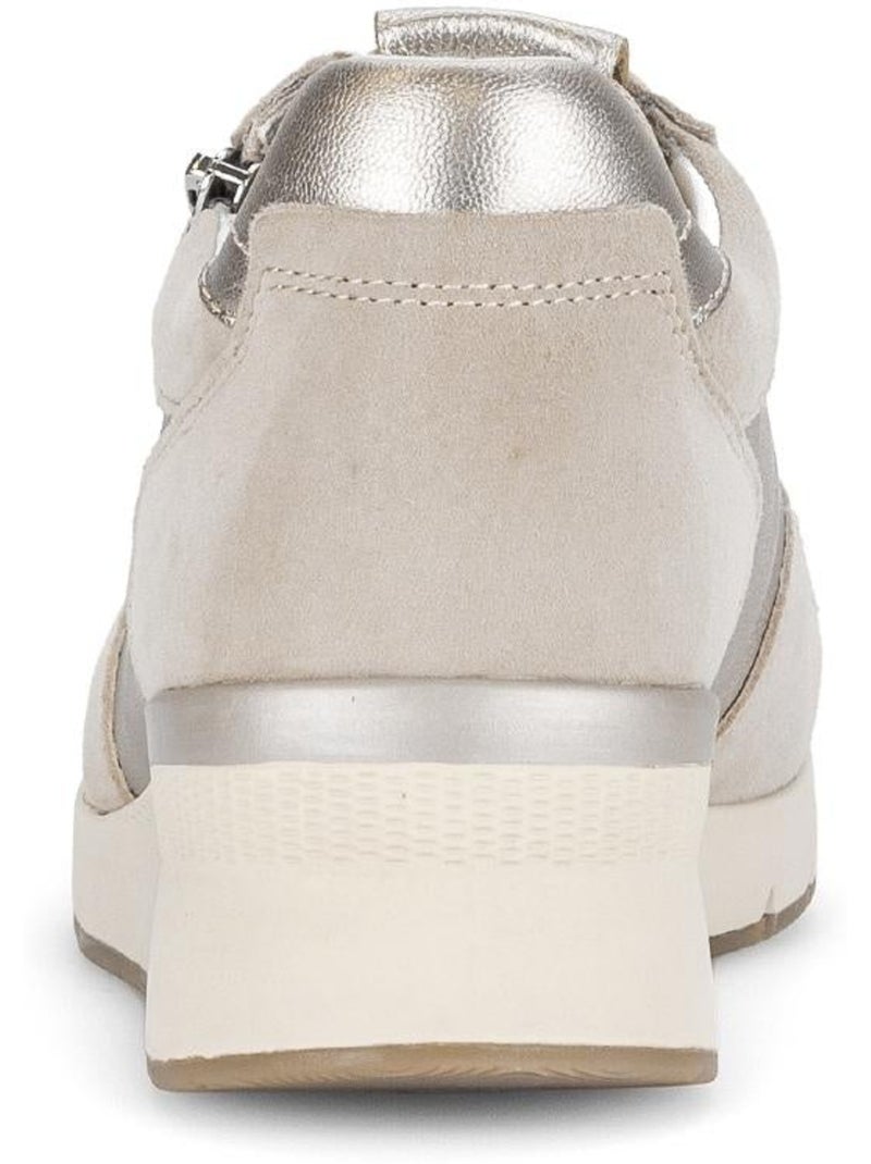 Baskets  en cuir Beige - Kiabi