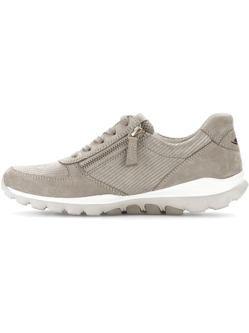 Baskets  en cuir Beige - Kiabi