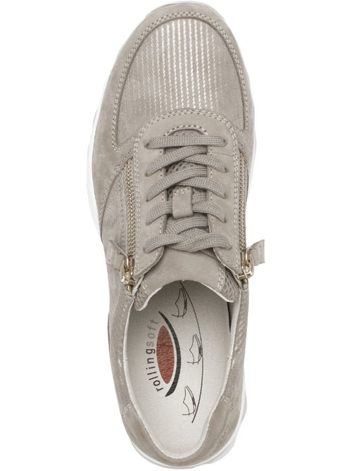 Baskets  en cuir - Kiabi