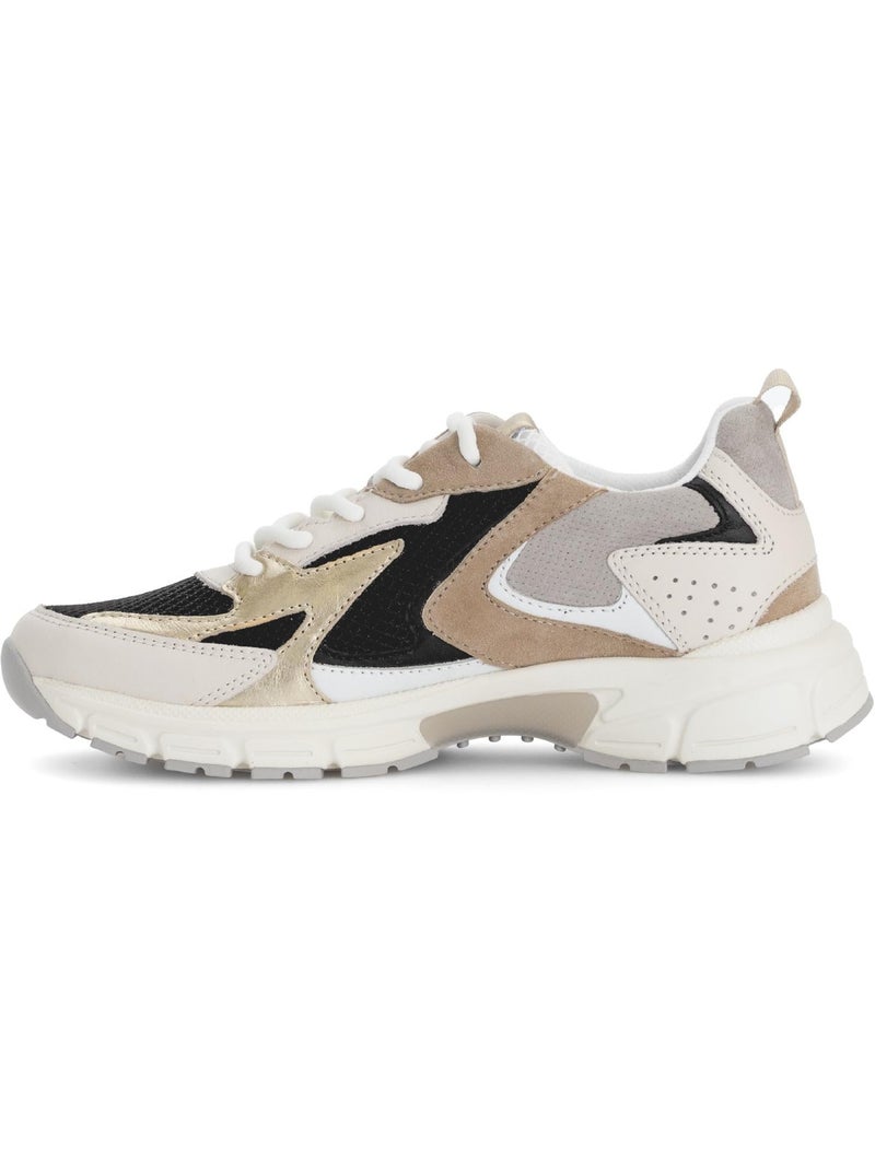 Baskets  en cuir Beige - Kiabi