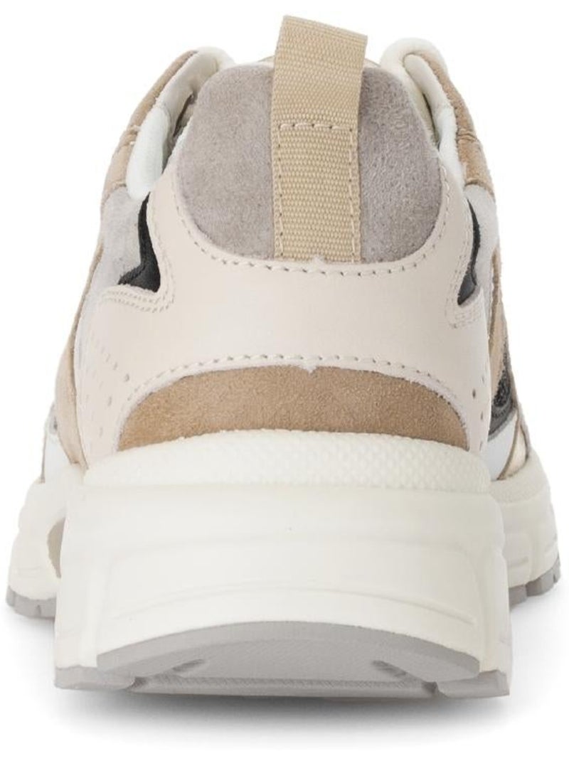 Baskets  en cuir Beige - Kiabi